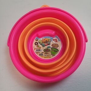 Pink and Orange Sand Play Bucket